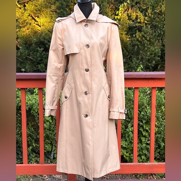 ❤️‍🔥LAUREN RALPH ❤️‍🔥LAUREN BEIGE TRENCH COAT SIZE X-LARGE - Picture 15 of 16